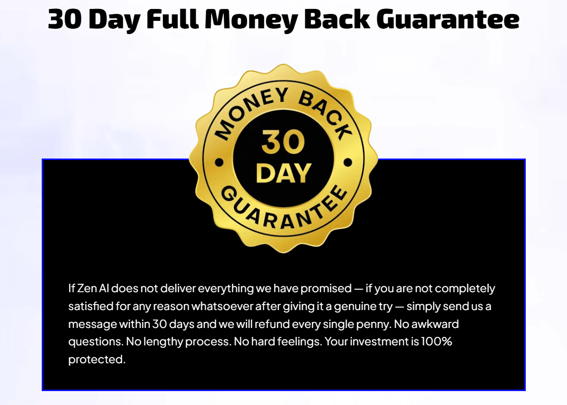 Money Back Guarantee